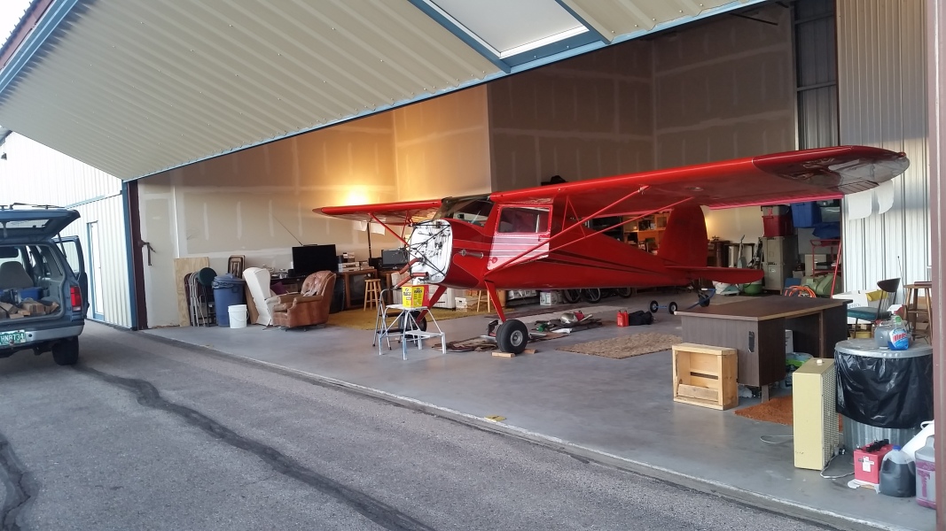 Photo C140 Redbird in Hangar with No Engine