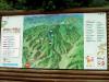 Map of the trails on Mt Takao