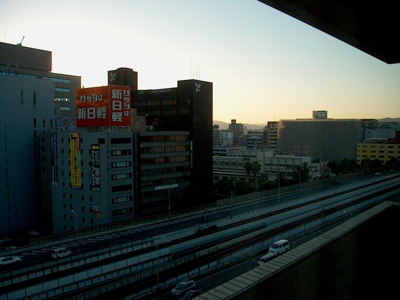 View from Sue's hotel room in Osaka, looking south west