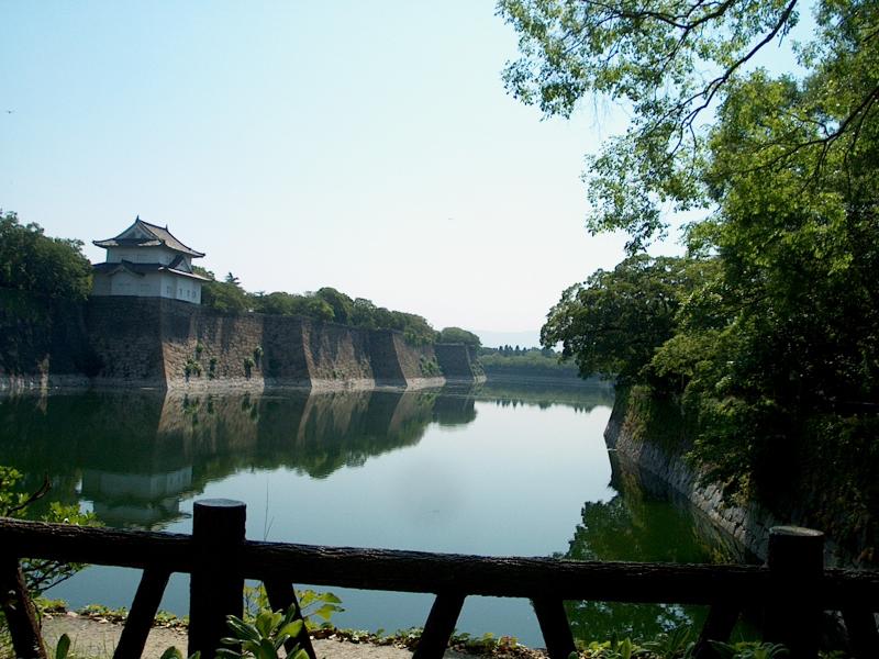 The moat around the castle
