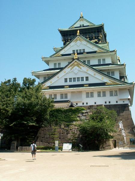 After going up the stone steps, the building is 8 stories high