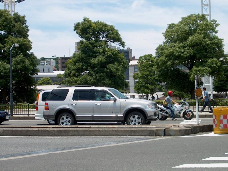 Lots of scooters and motorcycles, and a few big SUVs on the roads