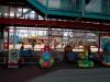 Inside the amusement park, kiddie rides
